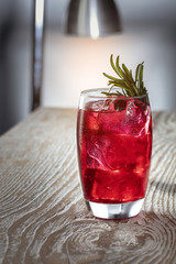 Cocktail with rosemary