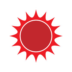 sun icon for web. vector illustration.