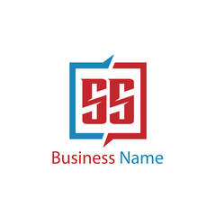 Initial Letter SS Logo Template Design