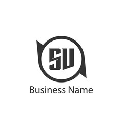 Initial Letter SV Logo Template Design