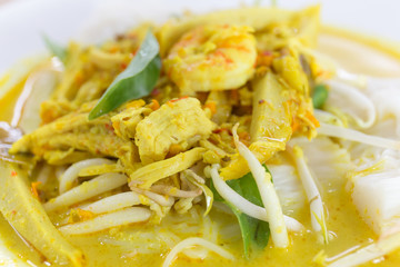 Rice vermicelli,Thai food.