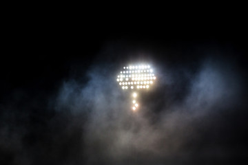 reflector at the stadium at night