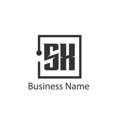 Initial Letter SX Logo Template Design