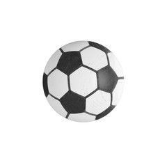 Classic soccer ball. 3D Illustration. White background