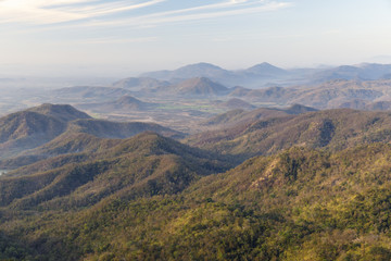 Panoramic landscape of mountains in Vietnam