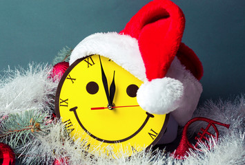 Smiley face clock and Sand hat