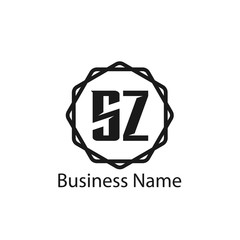 Initial Letter SZ Logo Template Design