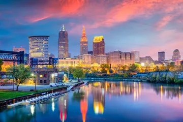 Fotobehang Cleveland, Ohio, USA Skyline © SeanPavonePhoto