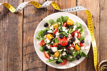 mixed vegetable salad with meter