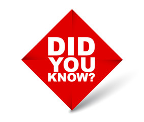 red vector banner did you know