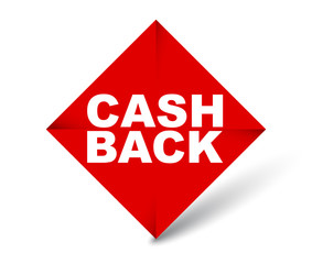 red vector banner cash back