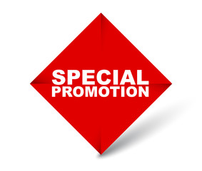 red vector banner special promotion