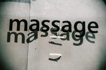 Ttypographie massage