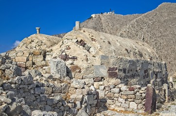 Ruins of Ancient Thera, Santorini, Greece