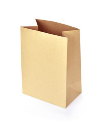paper bag isolated on white background