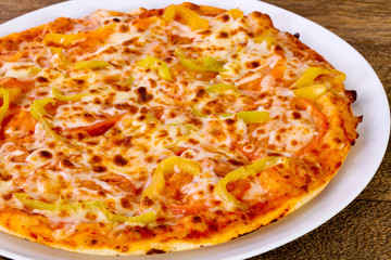Pizza with bell pepper