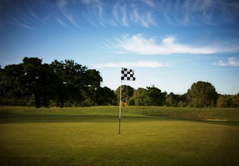 Obraz premium Golf course in Surrey, England, UK