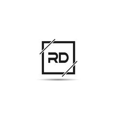 Initial Letter RD Logo Template Design