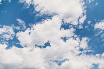 Beautiful white clouds against blue sky