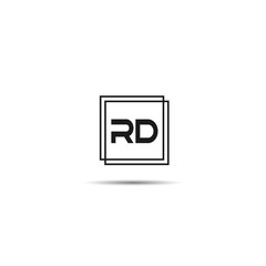 Initial Letter RD Logo Template Design