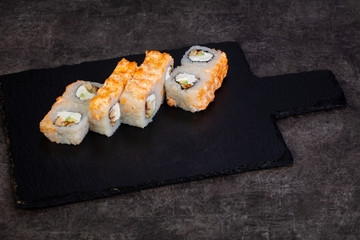 Japanese roll with salmon