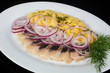 Herring fillet with potato