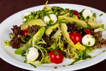 Salad with avocado
