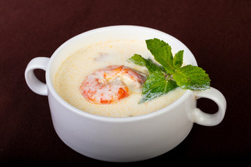 Prawn cream soup