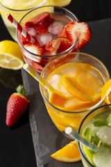 Fruity infused waters