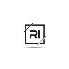 Initial Letter RI Logo Template Design