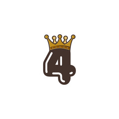 number king crowd sign symbol