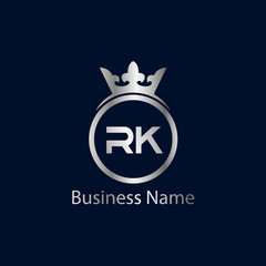 Initial Letter RK Logo Template Design