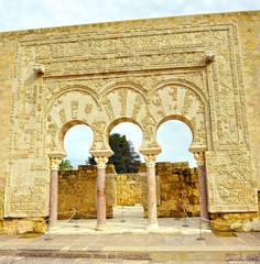 Casa de Yafar en Medina Azahara, ciudad árabe fundada en el año 936 por Abderramán III a unos 8...