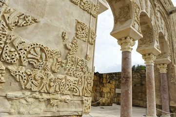 Palace of Medina Azahara, arab city founded in the year 936 by Abderramán III about 8 km from...