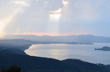Bolsenasee nach einem Gewitter