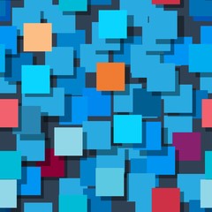 Seamless background made up of squares. The planes are painted monophatically. With different intensities. Vector illustration.