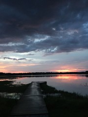 Lake sunset