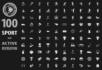 Sport icons Paper set