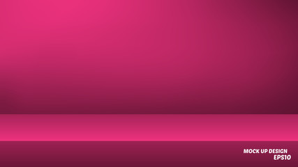 Fototapeta premium Empty studio background mock up for product display