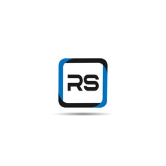 Initial Letter RS Logo Template Design