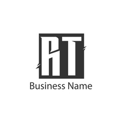 Fototapeta premium Initial Letter RT Logo Template Design