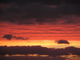 sunset in the sky