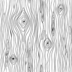 Black an white vector seamless pattern with wood structure