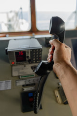 Navigational control panel and vhf radio