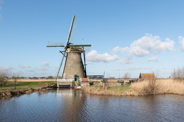 Naklejka premium Nederwaard Windmill no.7 Kinderdijk