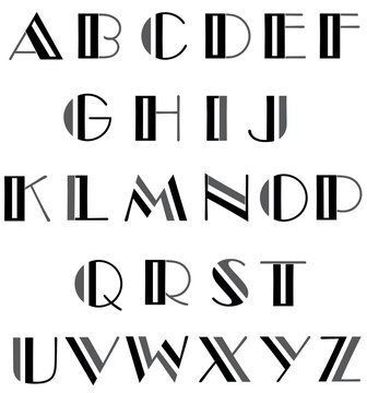 alphabet font vector