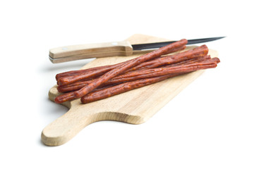 Sausage sticks snack.