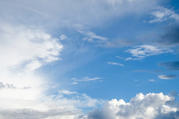 Naklejka na ściany i meble blue sky white clouds