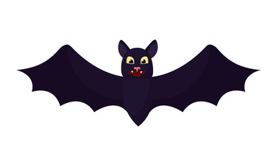 halloween bat isolated icon