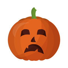 halloween pumpkin isolated icon